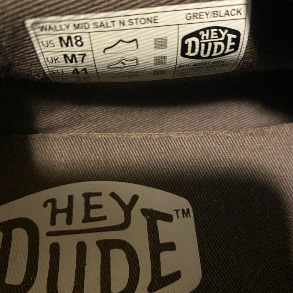 Hey Dude Men's Gray Loafers - Picture 3 of 4